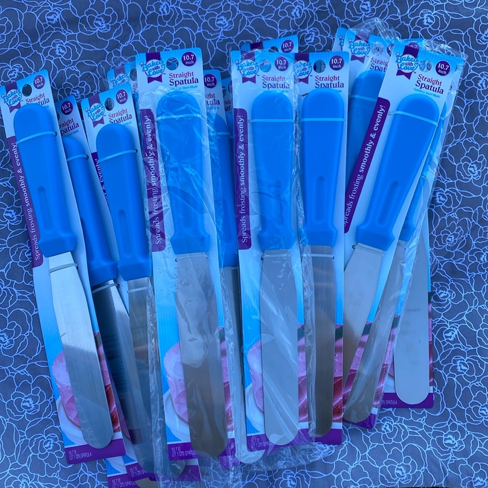 10.7 inch straight spatula set of 20